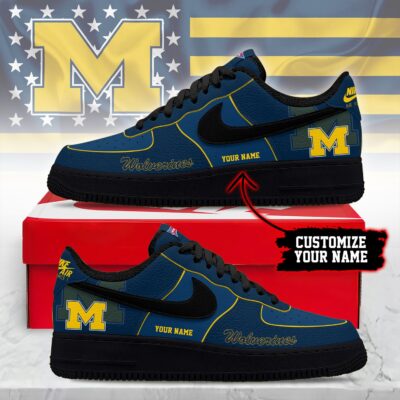 Michigan Wolverines | Premium NCAA Custom AF1 Shoes