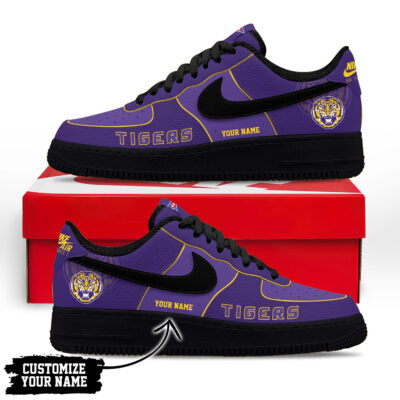 Alternative view of LSU Tigers | Premium NCAA Custom AF1 Shoes