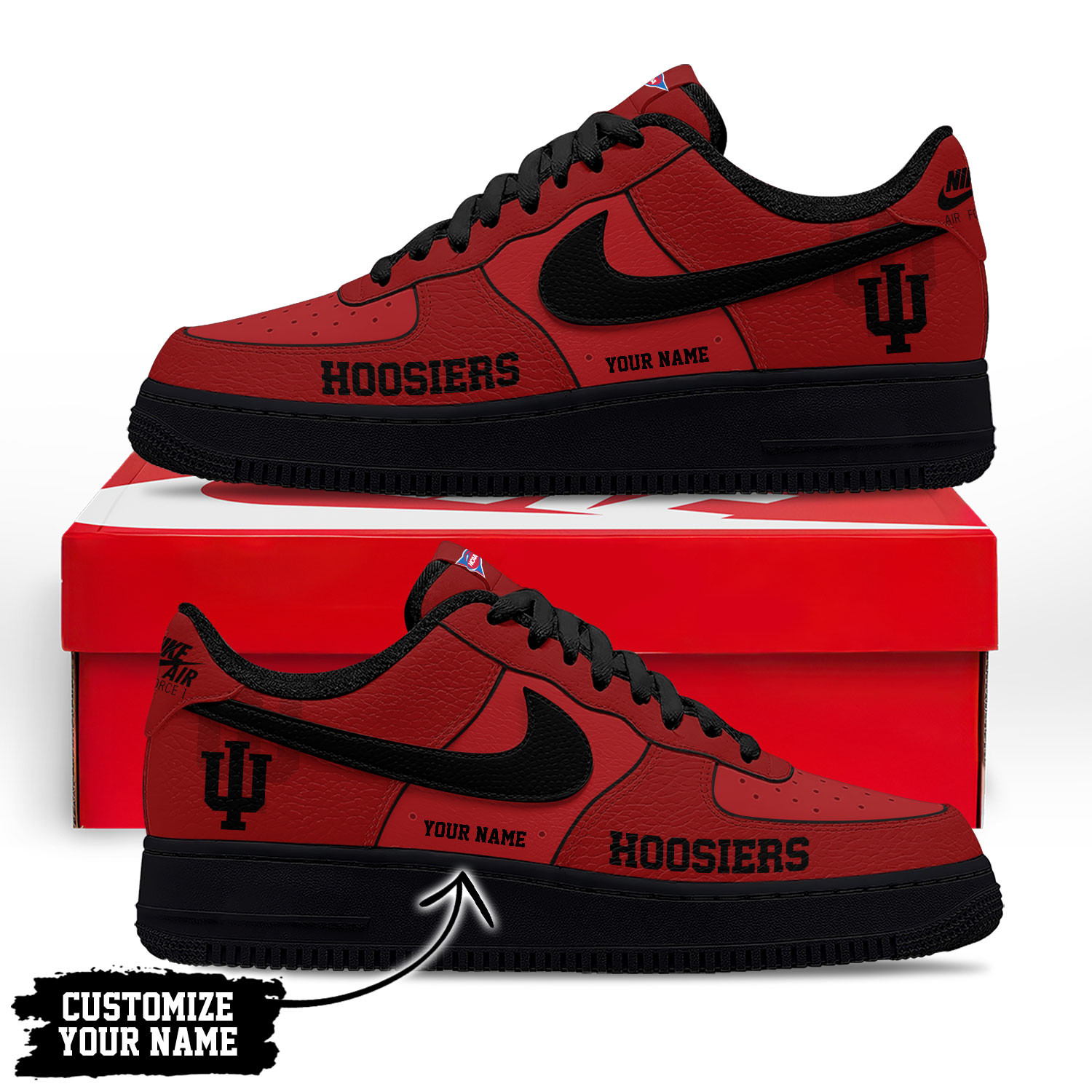 Indiana Hoosiers | Premium NCAA Custom AF1 Shoes - Image 2