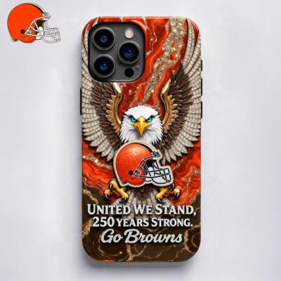 Cleveland Browns | Premium NFL 250 Years Of America Freedom Luxury Phone Case