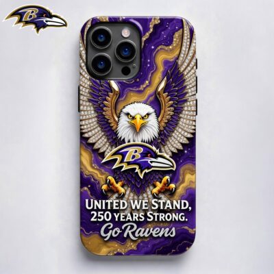 Baltimore Ravens | Premium NFL 250 Years Of America Freedom Luxury Phone Case