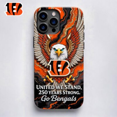 Cincinnati Bengals | Premium NFL 250 Years Of America Freedom Luxury Phone Case
