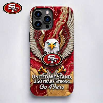 San Francisco 49ers | Premium NFL 250 Years Of America Freedom Luxury Phone Case