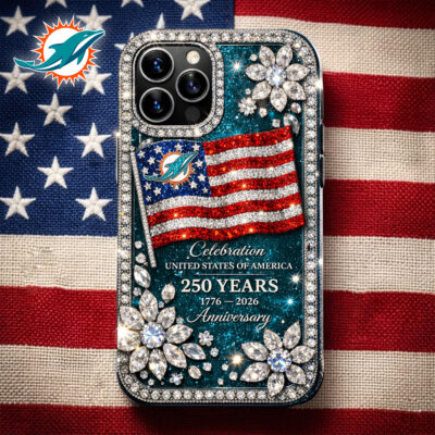Miami Dolphins | Premium NFL Celebration United States Of America 250 Years Luxury Phone Case