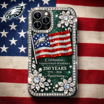 Philadelphia Eagles | Premium NFL Celebration United States Of America 250 Years Luxury Phone Case