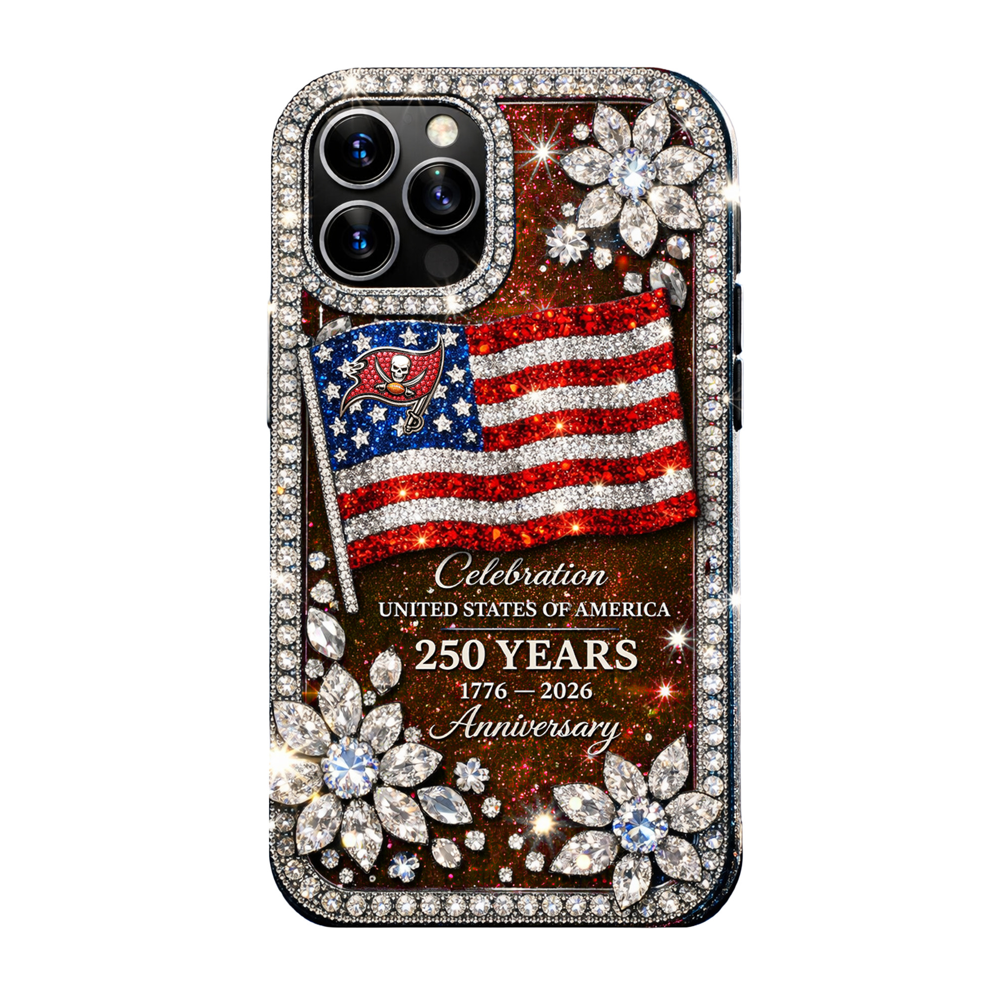 Tampa Bay Buccaneers | Premium NFL Celebration United States Of America 250 Years Luxury Phone Case - Image 2