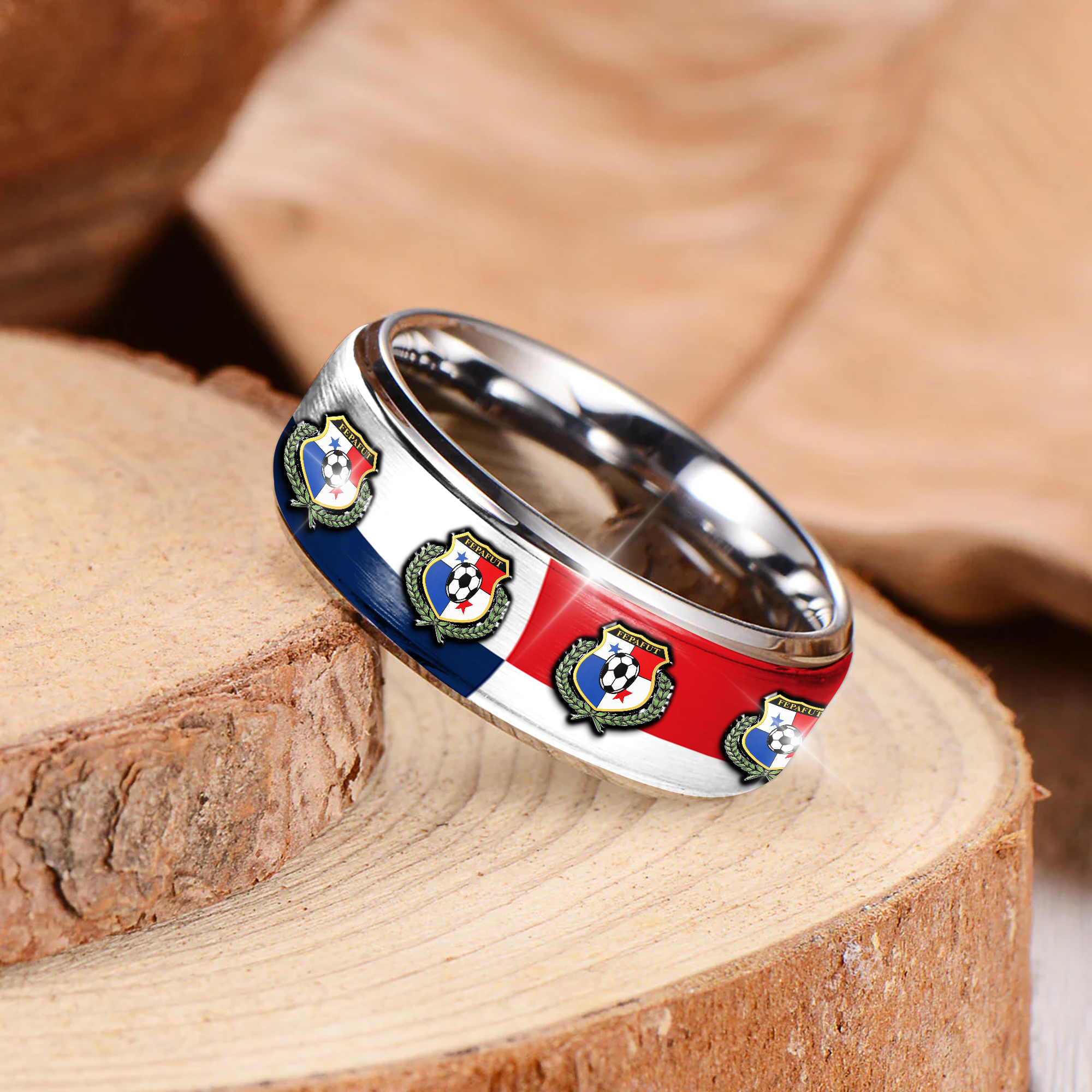 Panama | Premium WC26 National Team Silver Tungsten Ring - Image 3