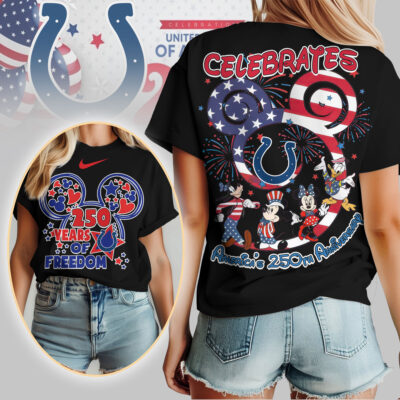 Indianapolis Colts | Premium NFL Mickey Celebrates America 250th Anniversary Women Shirt