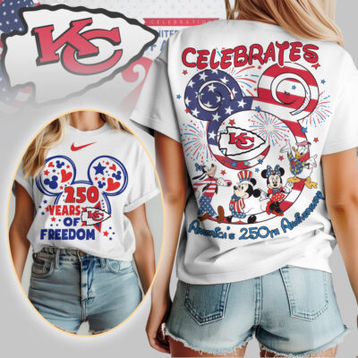 Kansas City Chiefs | Premium NFL Mickey Celebrates America 250th Anniversary Women Shirt