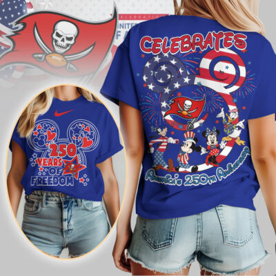 Tampa Bay Buccaneers | Premium NFL Mickey Celebrates America 250th Anniversary Women Shirt