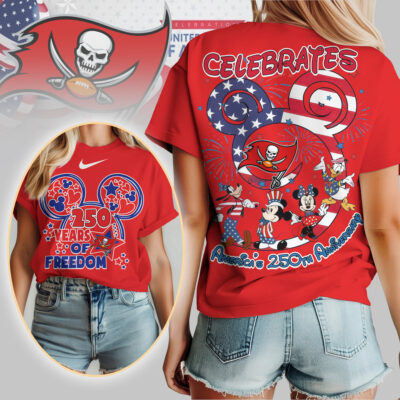 Tampa Bay Buccaneers | Premium NFL Mickey Celebrates America 250th Anniversary Women Shirt