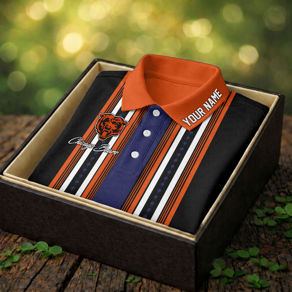 Chicago Bears | Premium NFL Legacy Sport Custom Polo - Image 2
