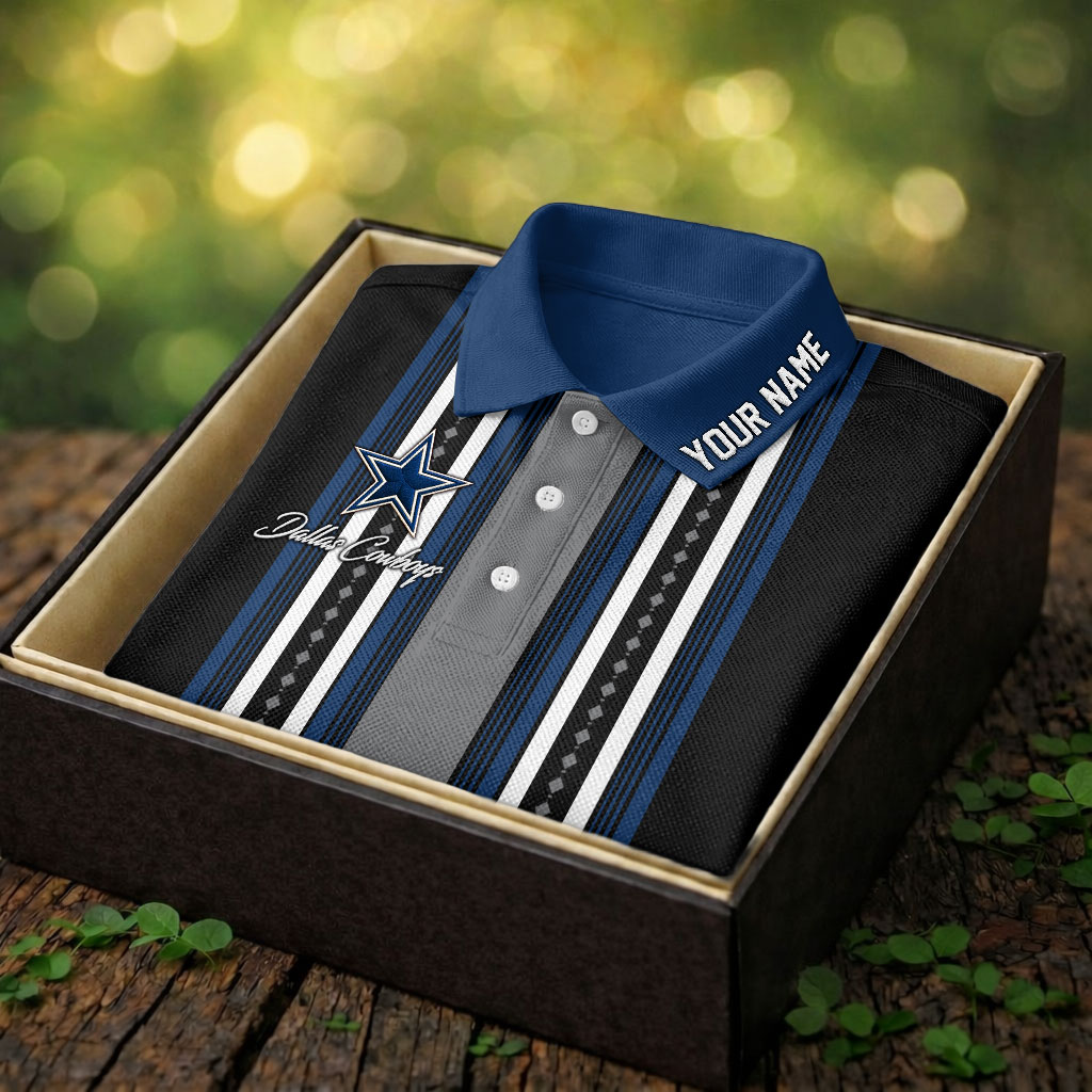 Dallas Cowboys | Premium NFL Legacy Sport Custom Polo - Image 2