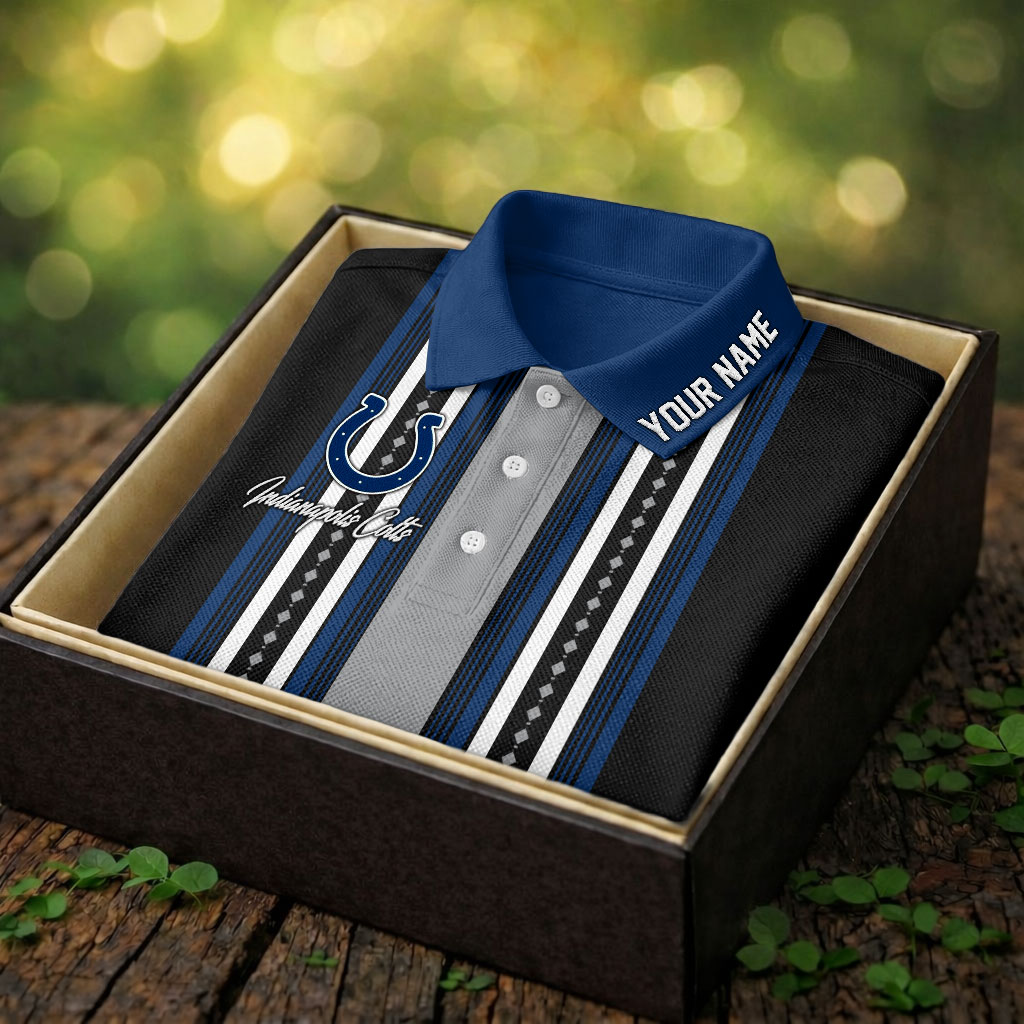 Indianapolis Colts | Premium NFL Legacy Sport Custom Polo - Image 2