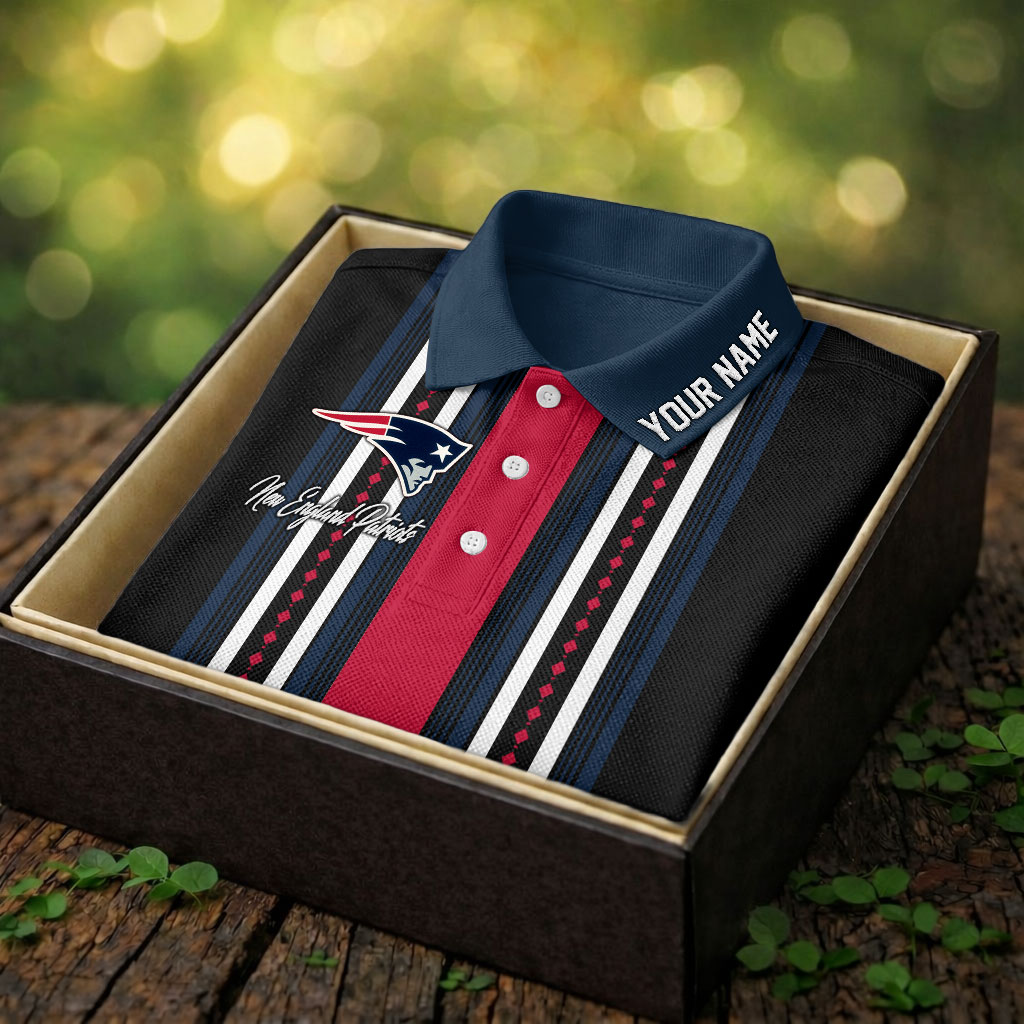 New England Patriots | Premium NFL Legacy Sport Custom Polo - Image 2