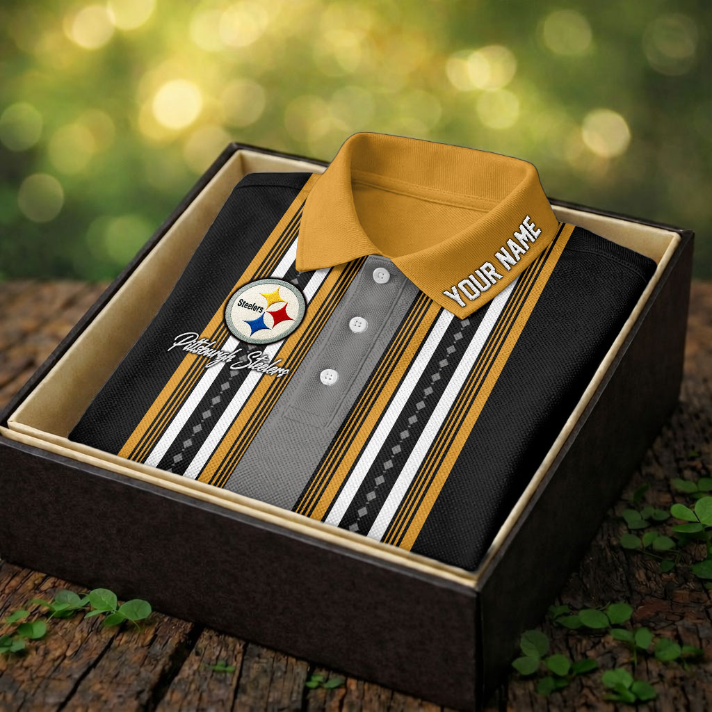 Pittsburgh Steelers | Premium NFL Legacy Sport Custom Polo - Image 2