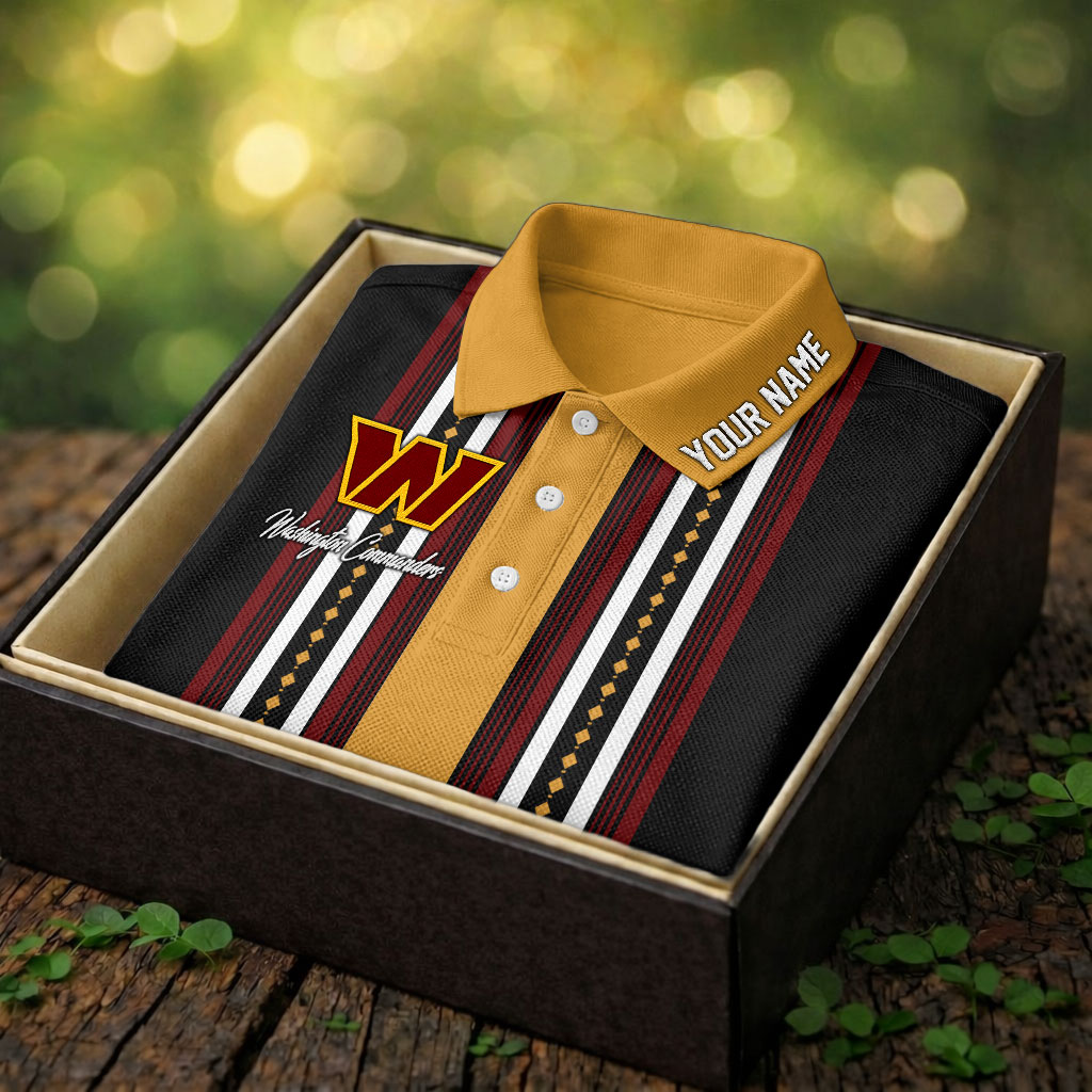 Washington Commanders | Premium NFL Legacy Sport Custom Polo - Image 2