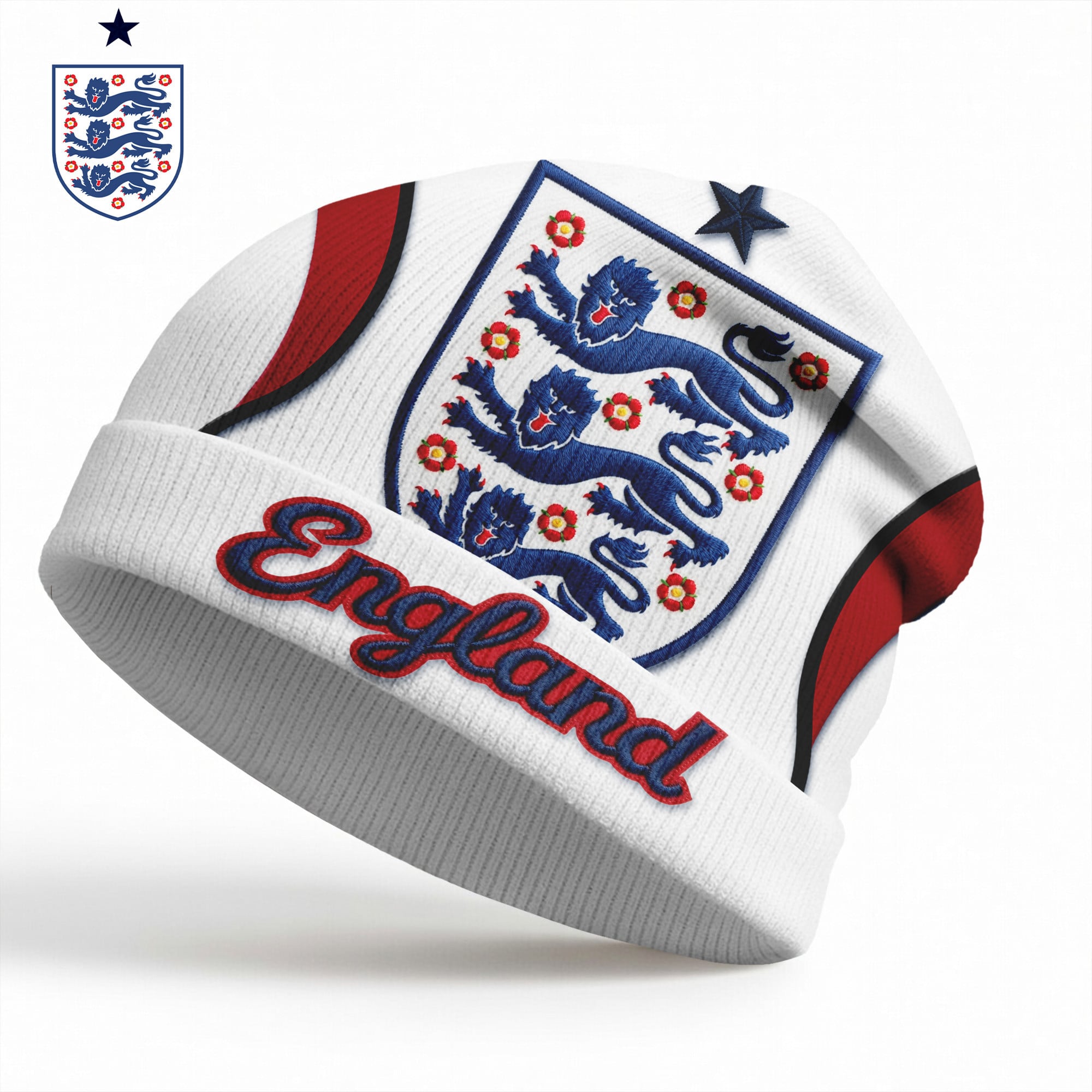 England | Premium WC26 Soccer Fan Beanie Hat