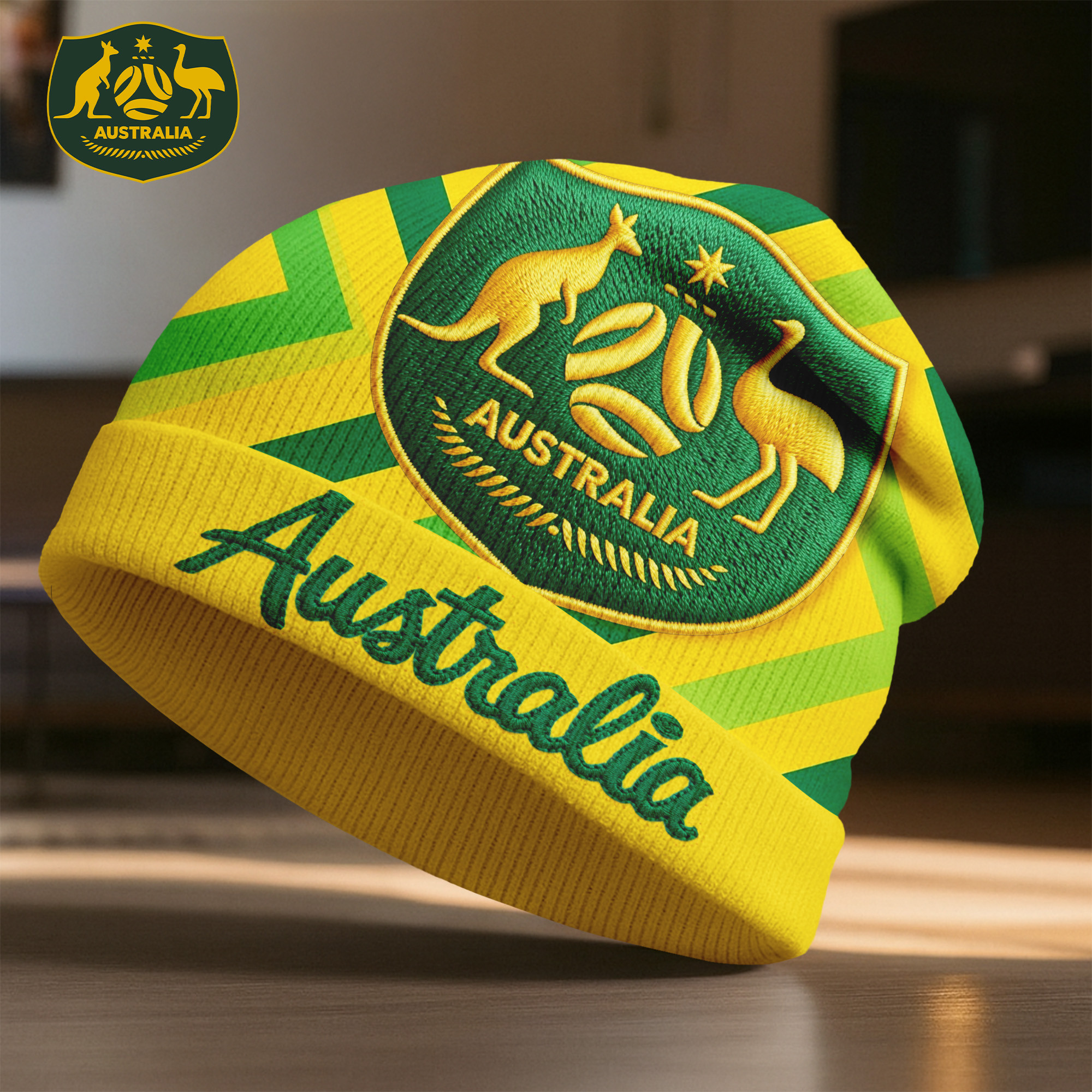 Australia | Premium WC26 Soccer Fan Beanie Hat - Image 2