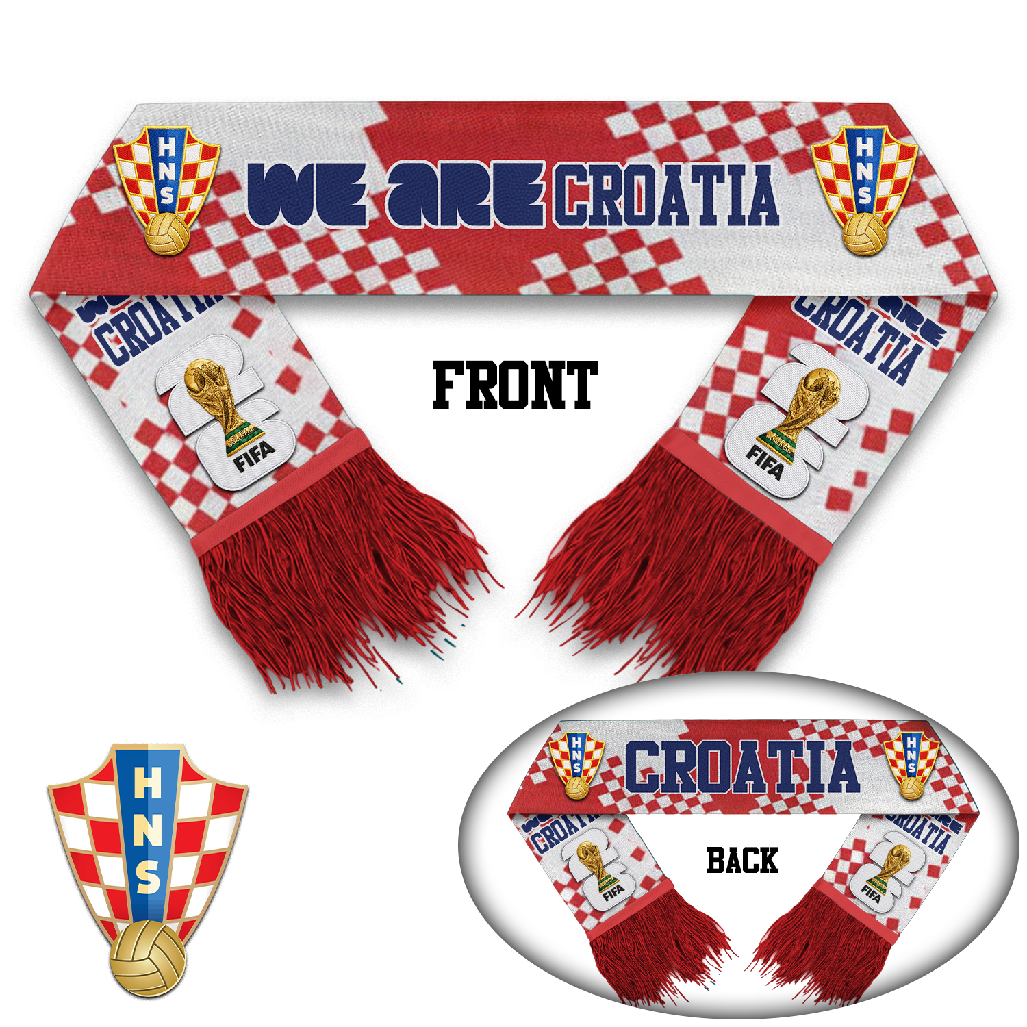Croatia | Premium WC26 Game Day Scarf