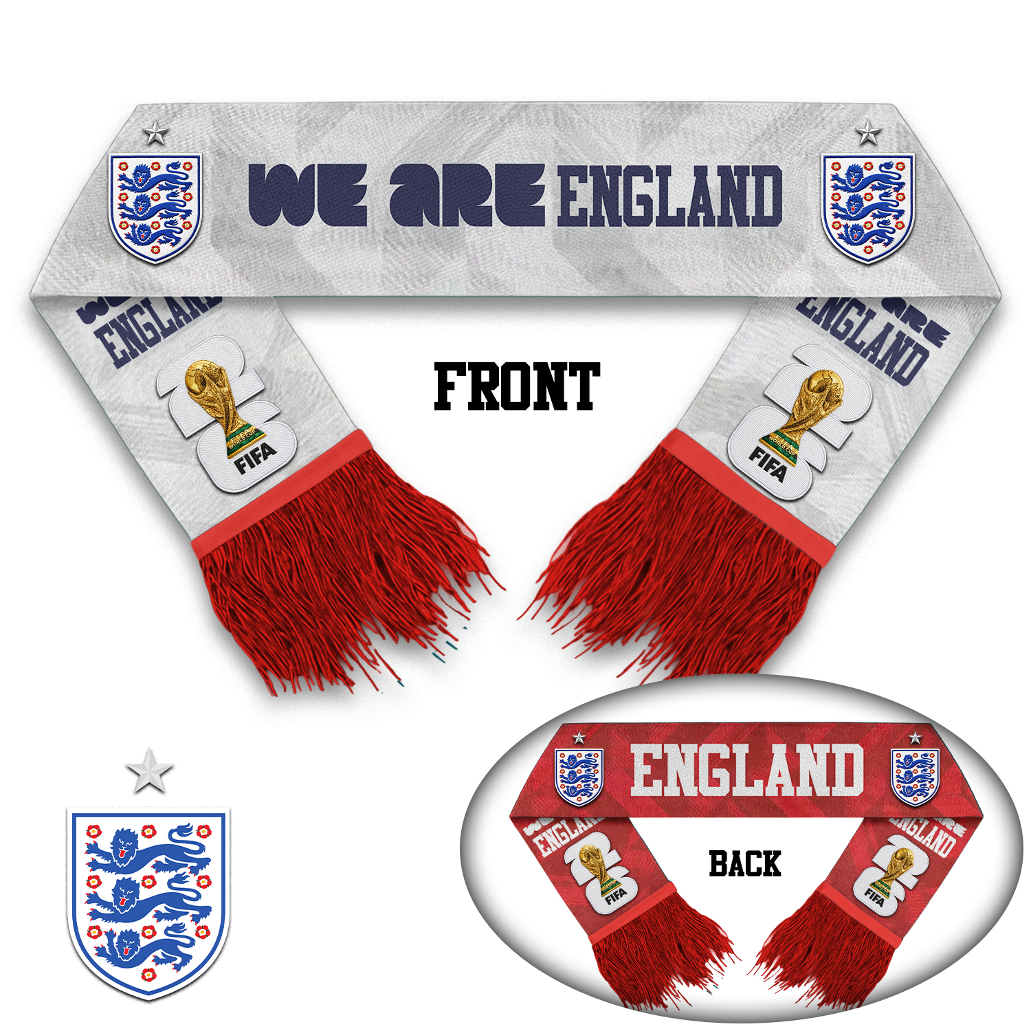 England | Premium WC26 Game Day Scarf