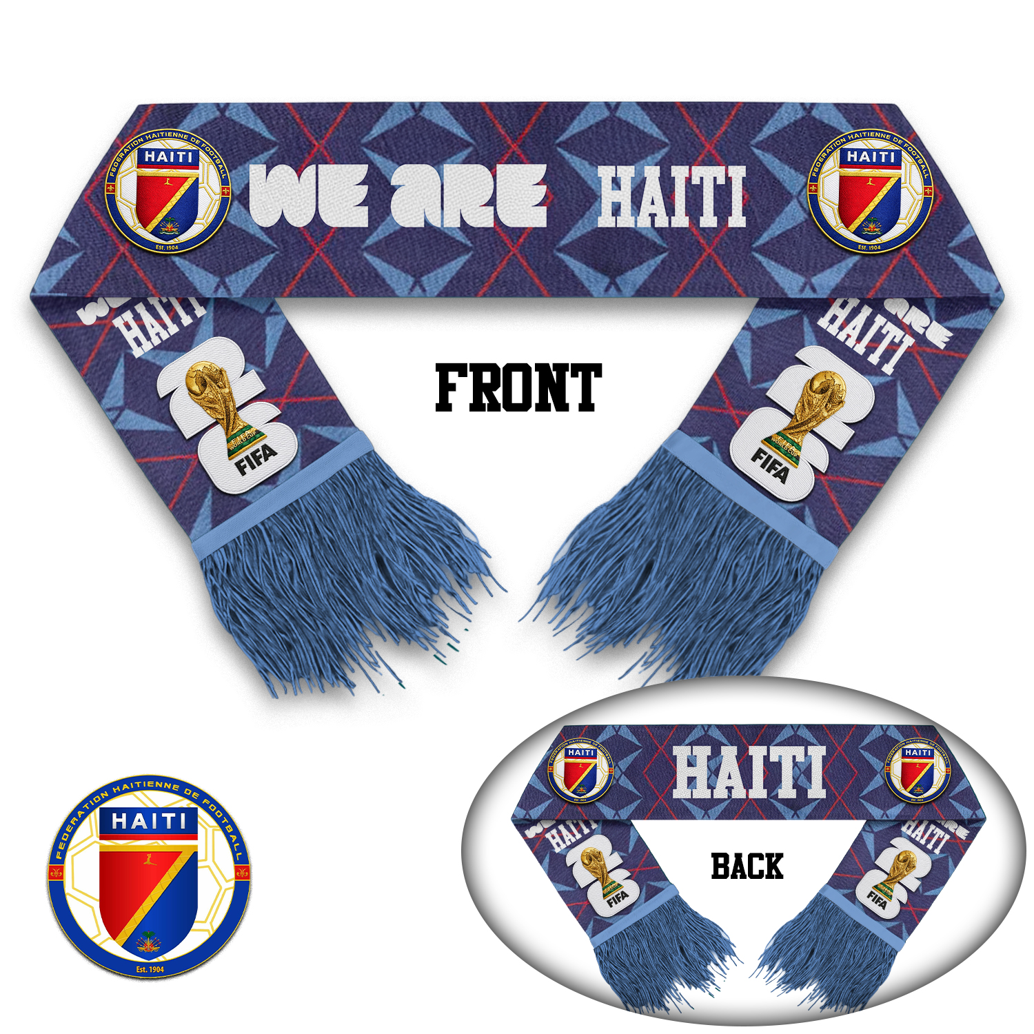 Haiti | Premium WC26 Game Day Scarf