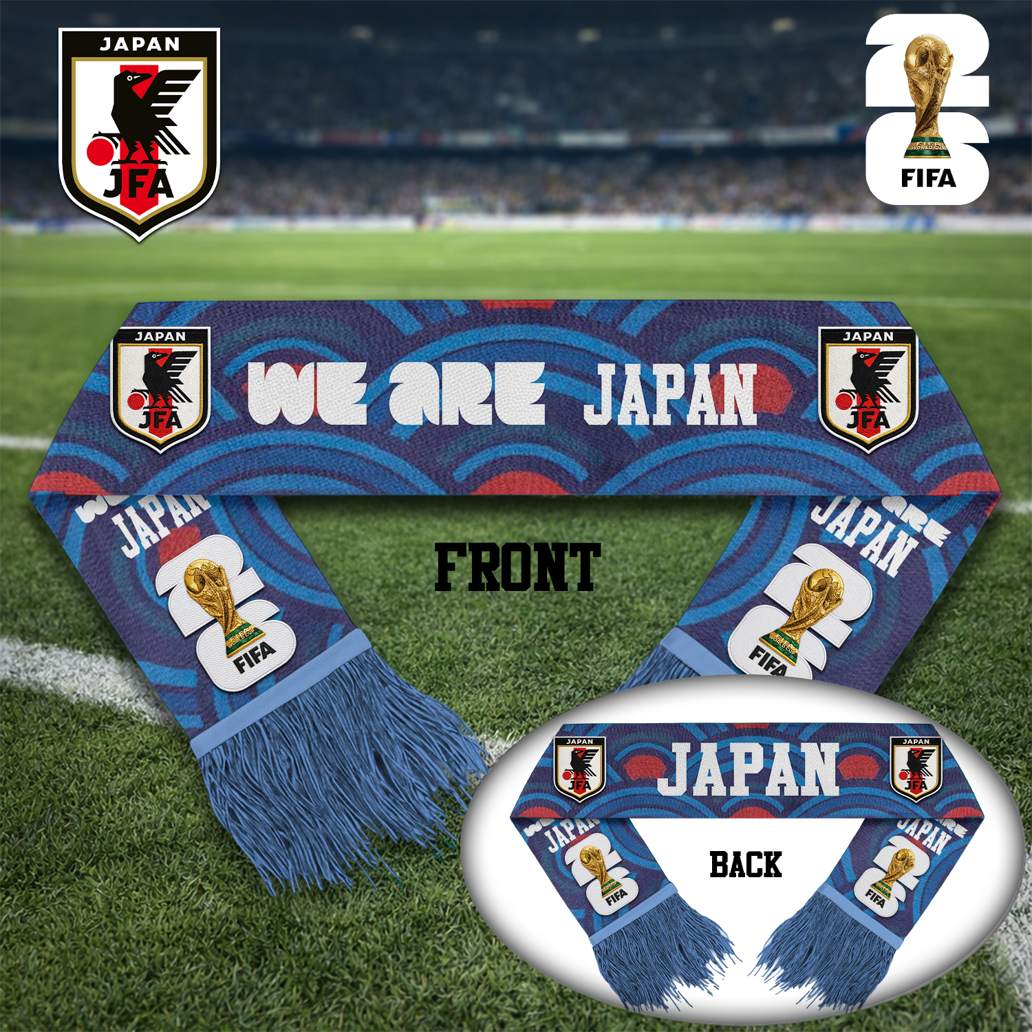 Japan | Premium WC26 Game Day Scarf - Image 2