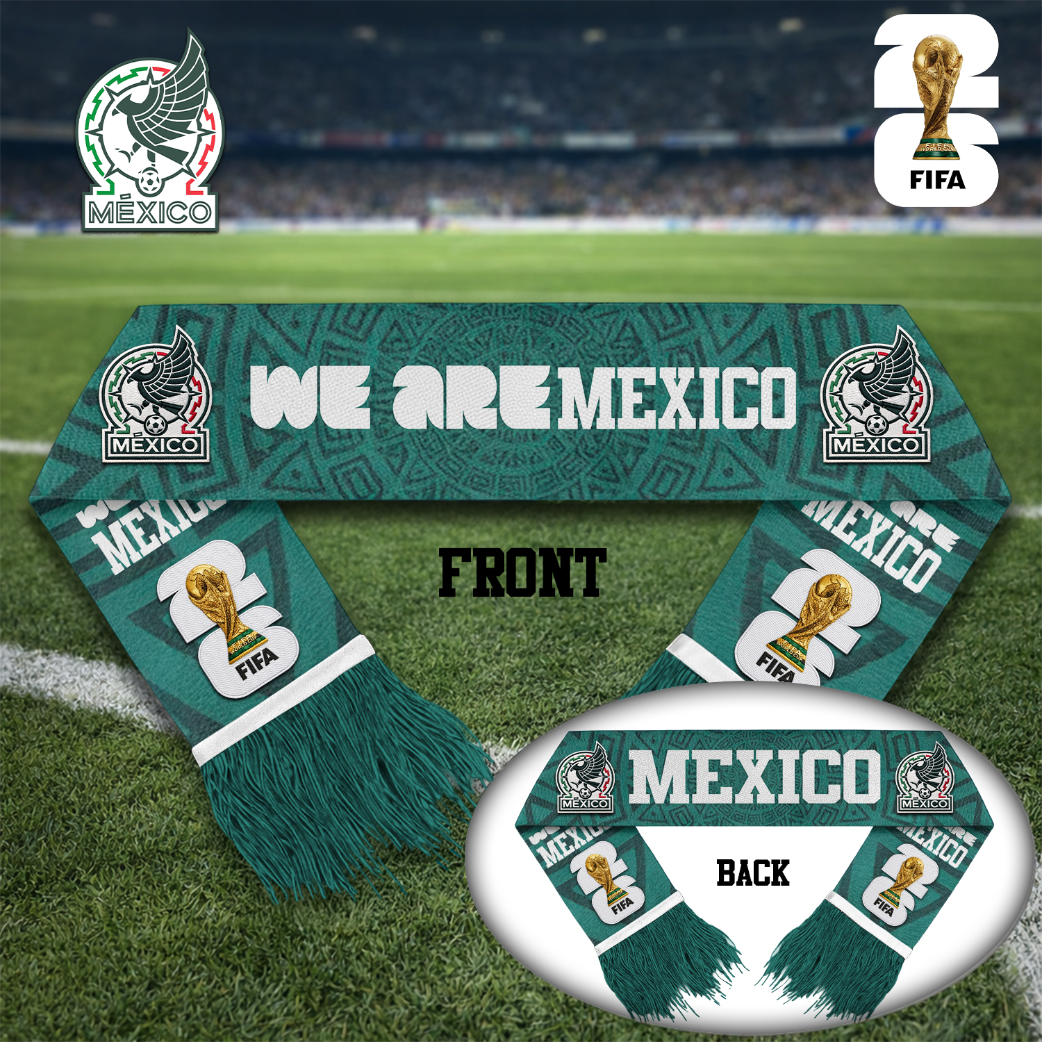 Mexico | Premium WC26 Game Day Scarf - Image 2