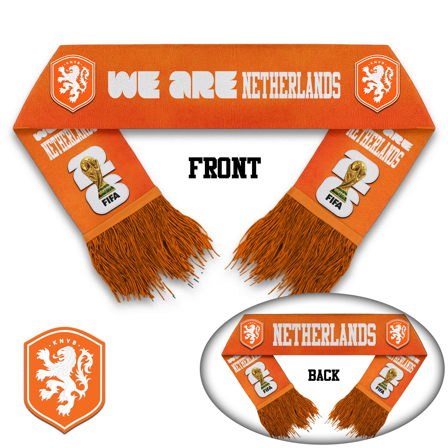 Netherlands | Premium WC26 Game Day Scarf