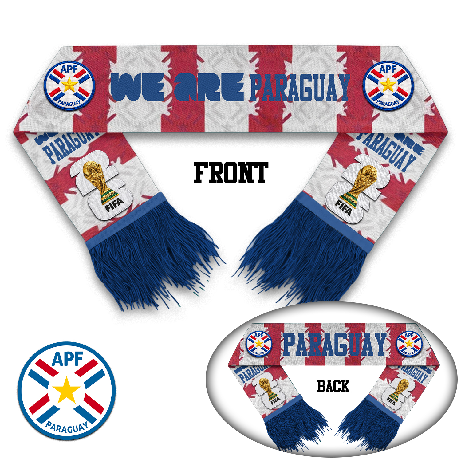 Paraguay | Premium WC26 Game Day Scarf