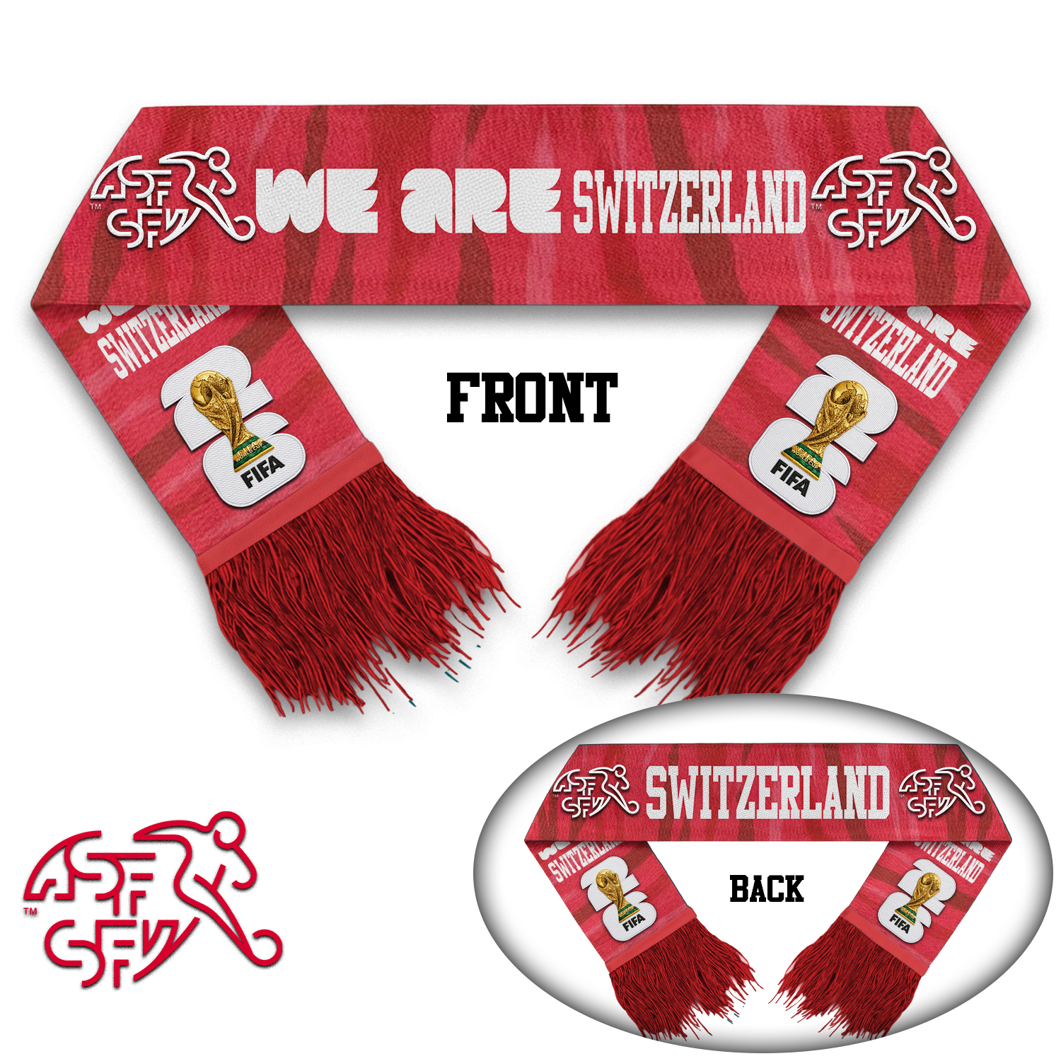 Switzerland | Premium WC26 Game Day Scarf