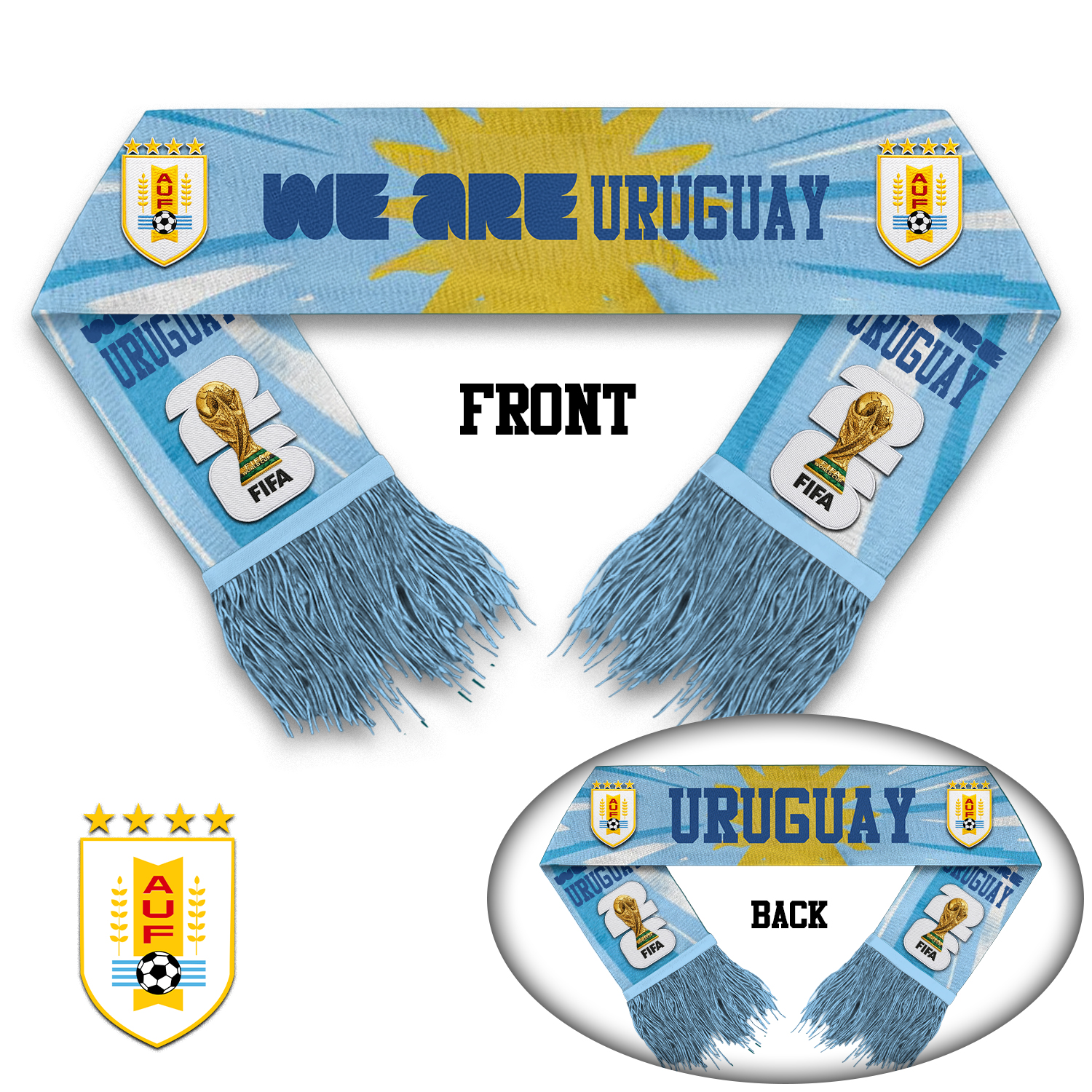Uruguay | Premium WC26 Game Day Scarf