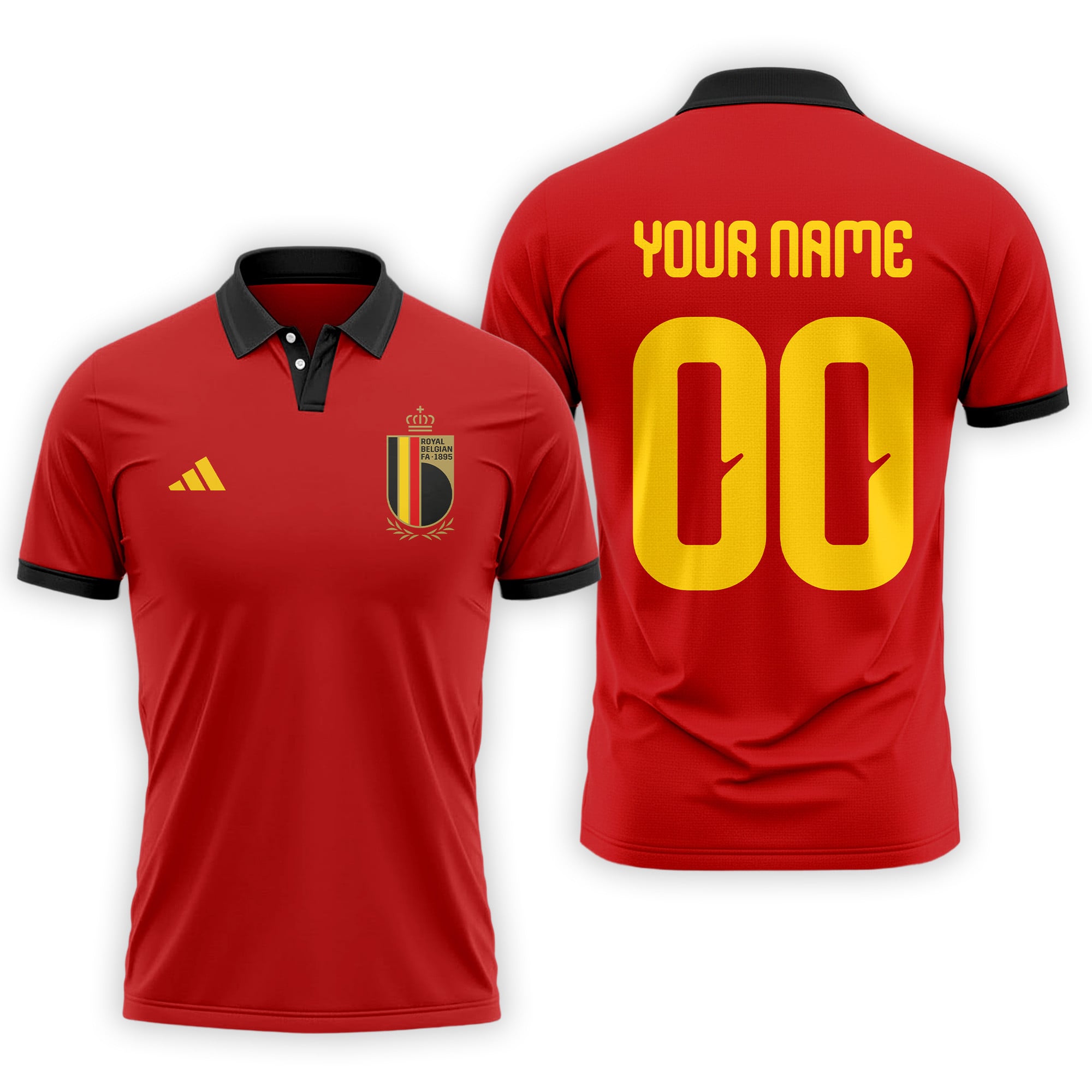 Belgium | Premium WC26 Fan 3D Polo