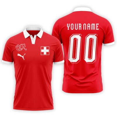 Switzerland | Premium WC26 Fan 3D Polo - XL