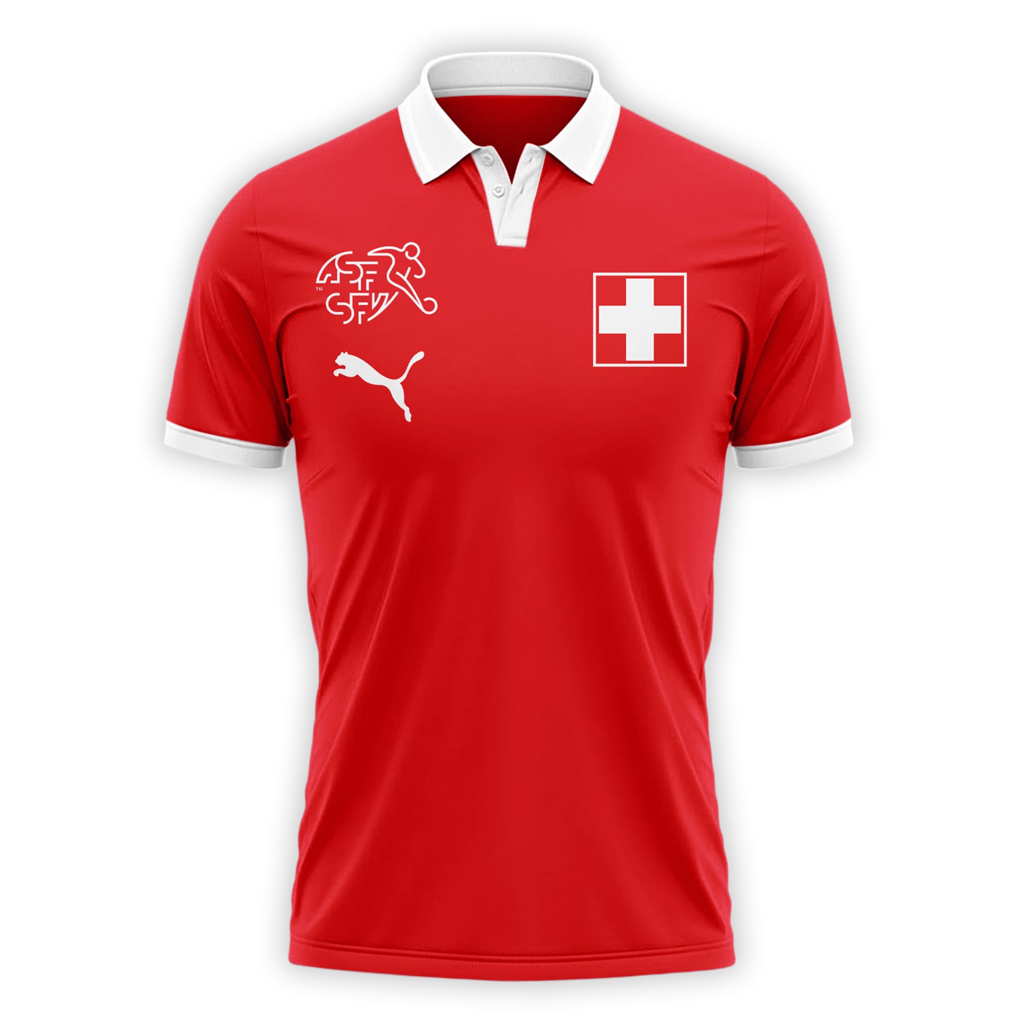 Switzerland | Premium WC26 Fan 3D Polo - Image 3