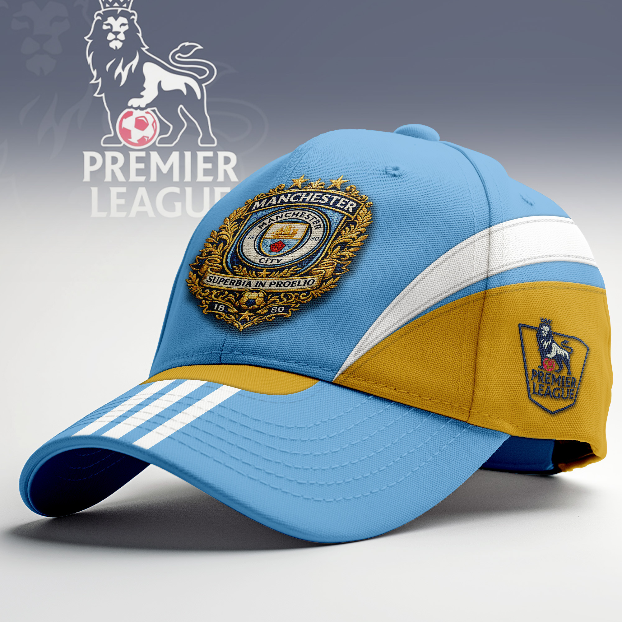 Manchester City | Premium Premiere League Classic Cap HY - Image 2