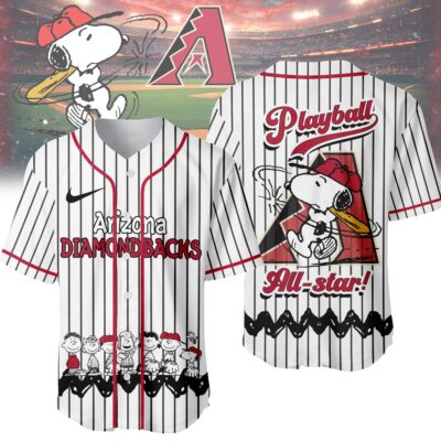 Arizona Diamondbacks | Premium MLB Snoopy Playball Jersey HY - S