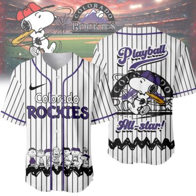 Colorado Rockies | Premium MLB Snoopy Playball Jersey HY