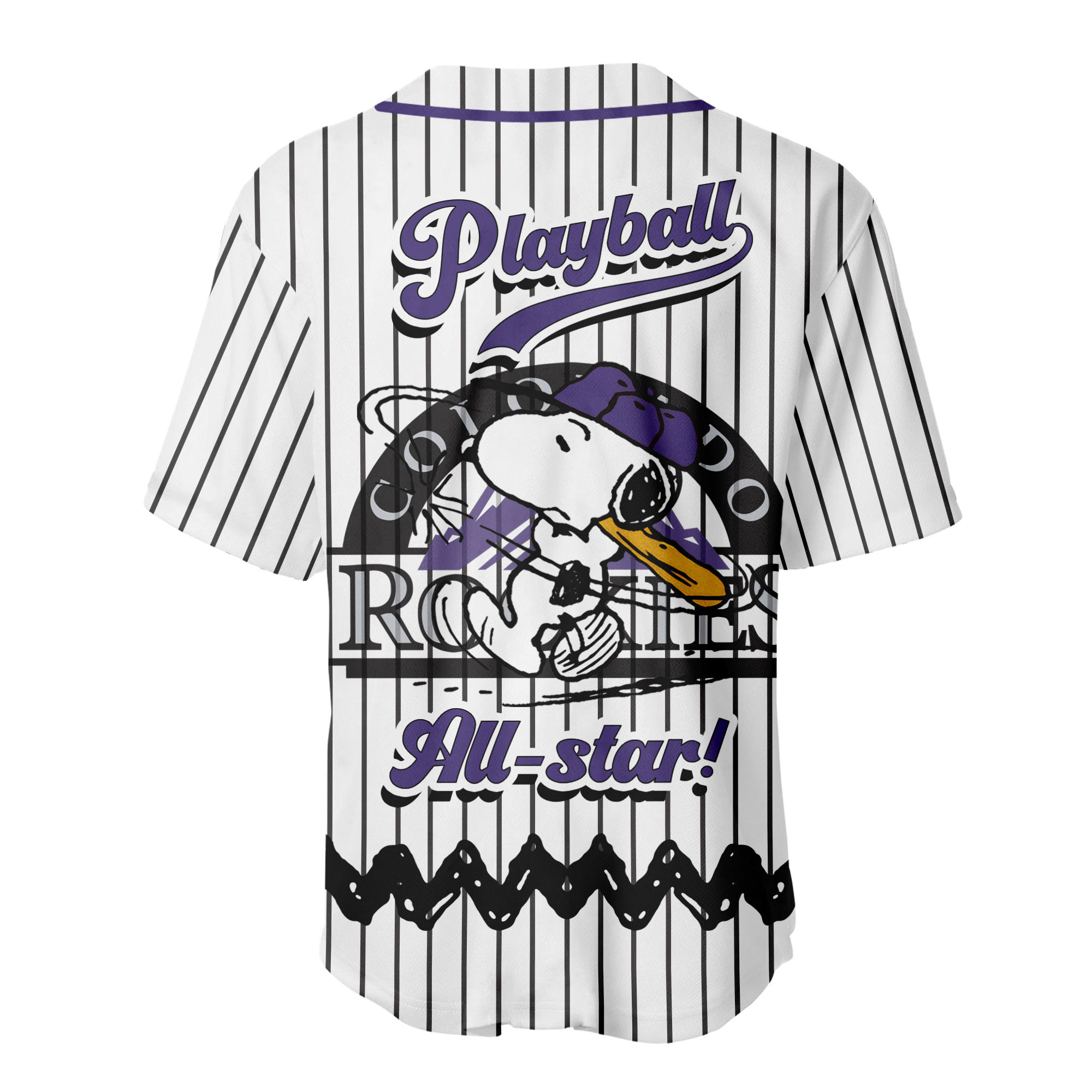 Colorado Rockies | Premium MLB Snoopy Playball Jersey HY - Image 3