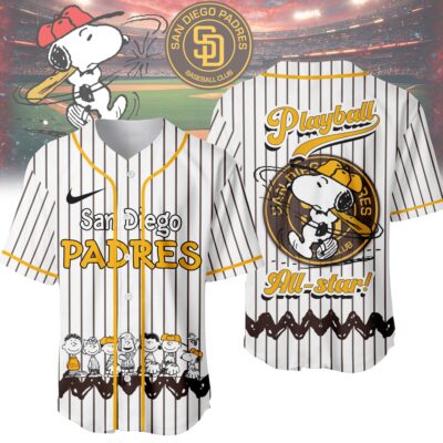 San Diego Padres | Premium MLB Snoopy Playball Jersey HY - S