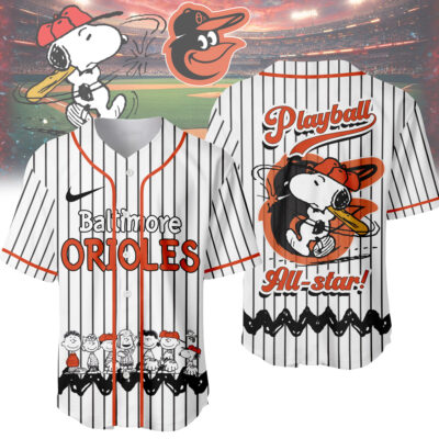 Baltimore Orioles | Premium MLB Snoopy Playball Jersey HY - 2XL