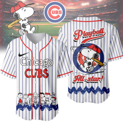 Chicago Cubs | Premium MLB Snoopy Playball Jersey HY - L