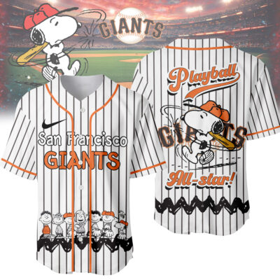 San Francisco Giants | Premium MLB Snoopy Playball Jersey HY