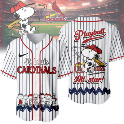 St. Louis Cardinals | Premium MLB Snoopy Playball Jersey HY