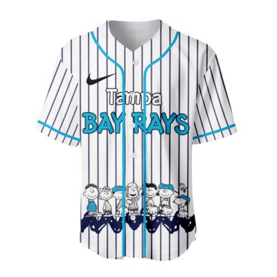 Alternative view of Tampa Bay Rays | Premium MLB Snoopy Playball Jersey HY