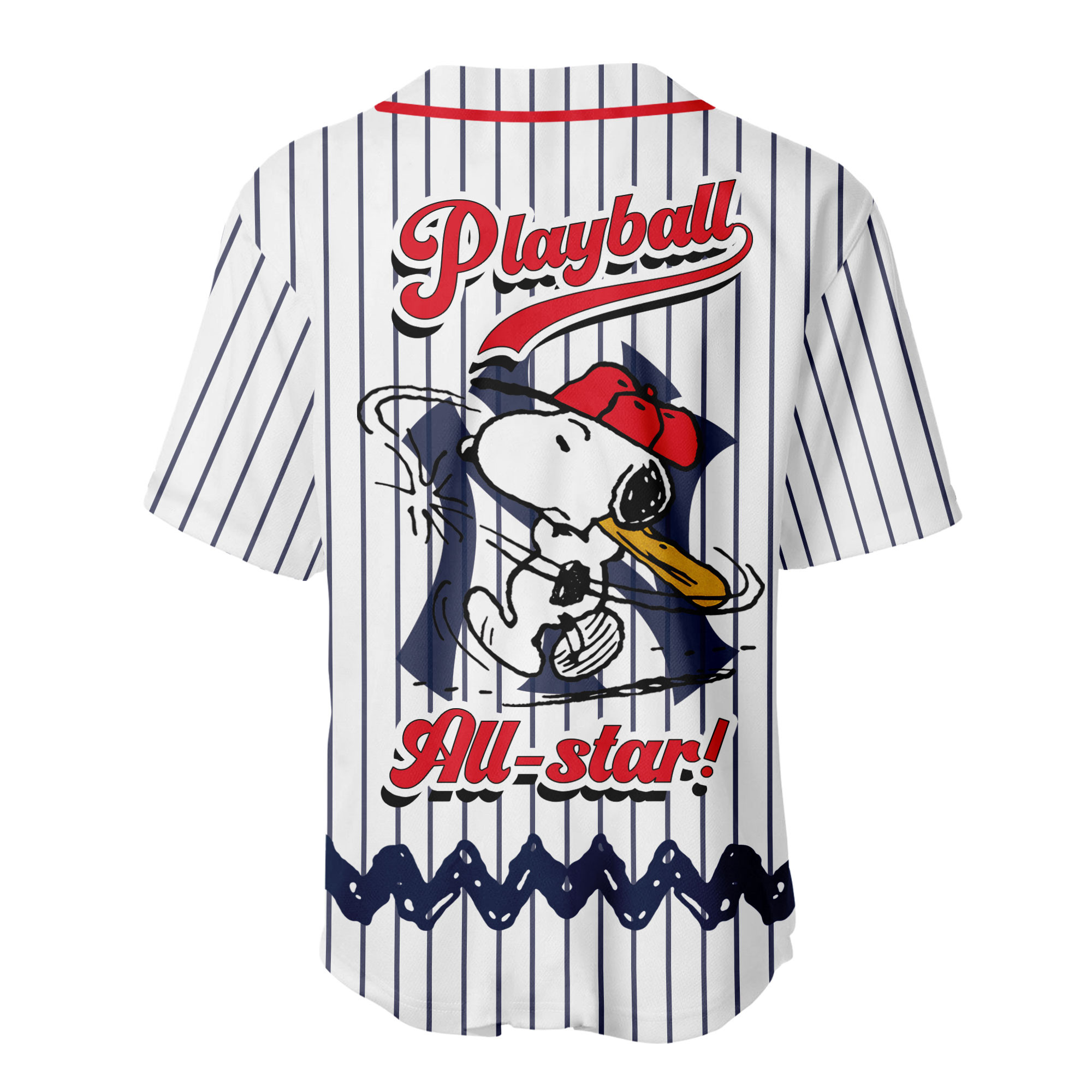 New York Yankees | Premium MLB Snoopy Playball Jersey HY - Image 3