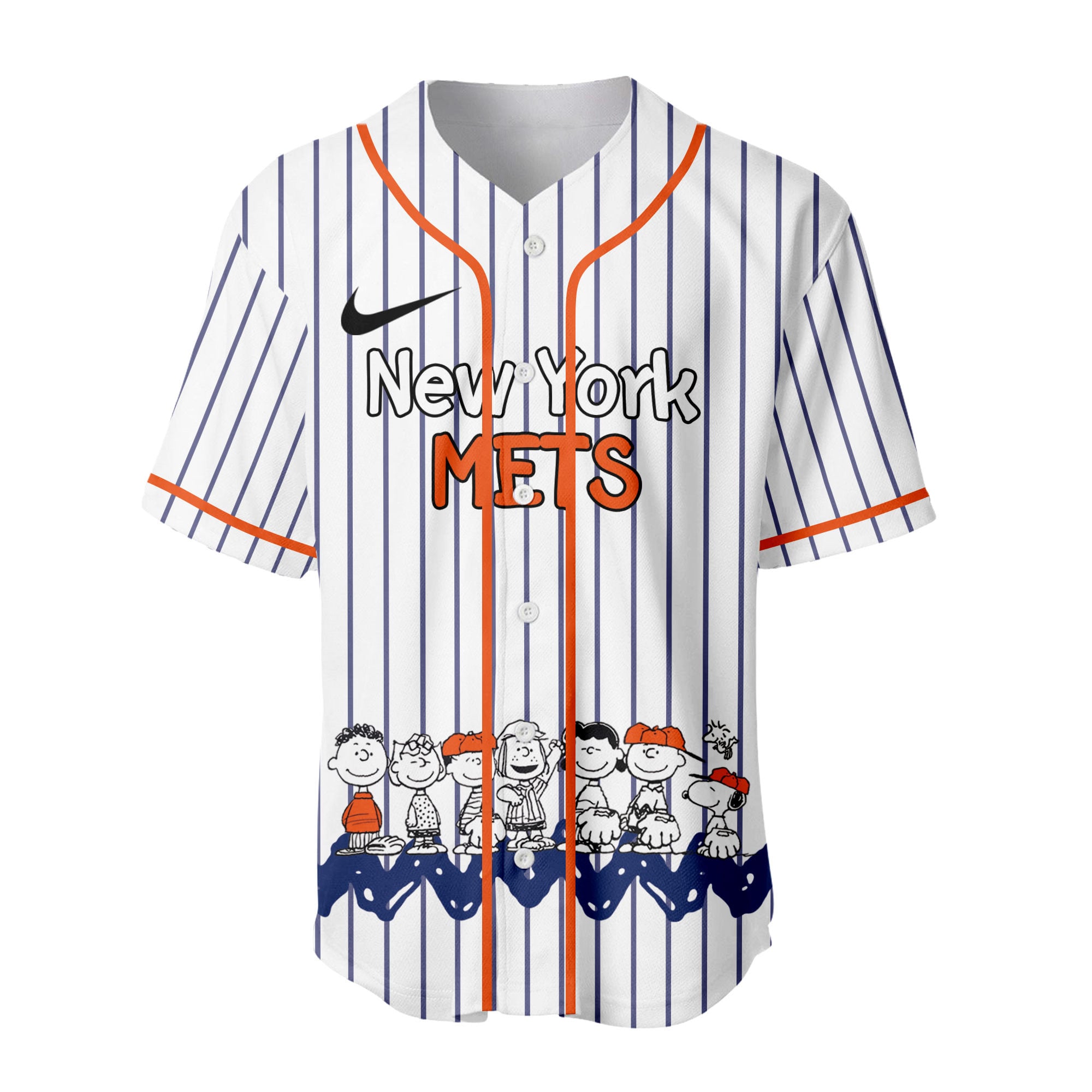 New York Mets | Premium MLB Snoopy Playball Jersey HY - Image 2