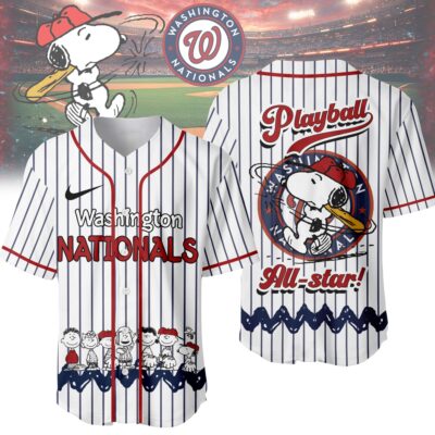 Washington Nationals | Premium MLB Snoopy Playball Jersey HY