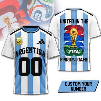 Argentina | Premium WC26 United 3D T-Shirt HY
