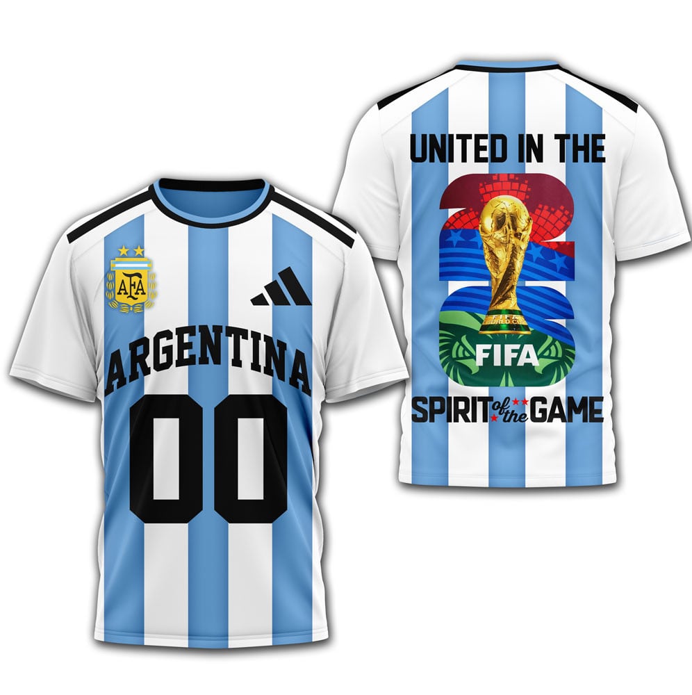 Argentina | Premium WC26 United 3D T-Shirt HY - Image 4
